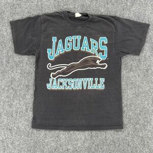 Vintage Jacksonville Jaguars Shirt Mens Large Black Banned Logo Competitor 1993